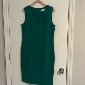 Calvin Klein size 12 bodycon dress in green